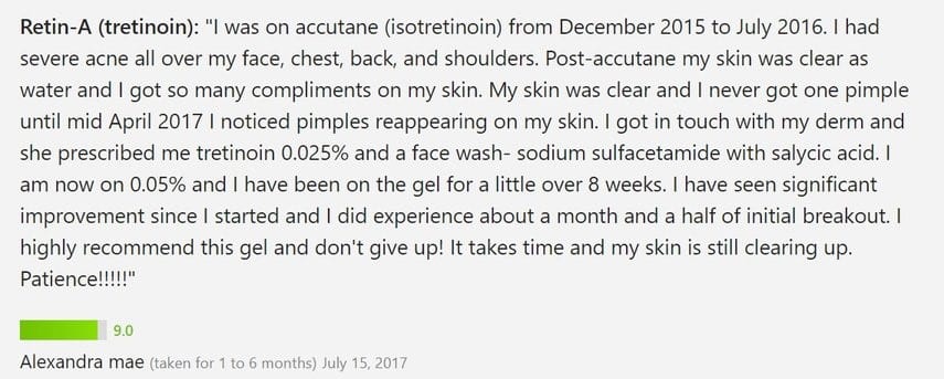 Tretinoin for Acne Review 3