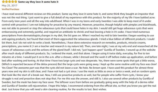 lerosett-organic-acne-treatment-mask-customer-review-1